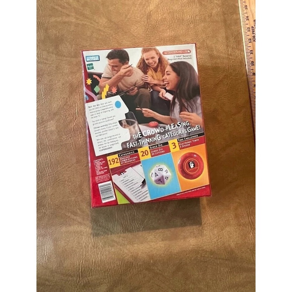 Scattergories 2003 Milton Bradley Board Game New Factory Sealed Electronic Timer - Picture 2 of 4